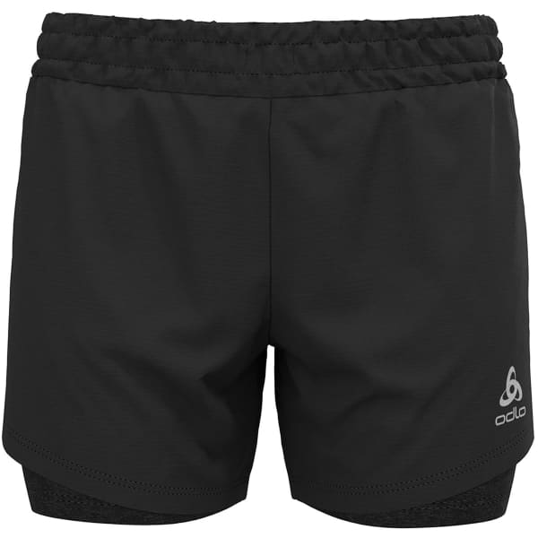 Short running ODLO RUN EASY 5 INCH 2IN1 SHORTS BLACK