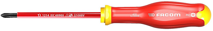 Tournevis Facom Protwist isolé 1000V Phillips 1x100 mm