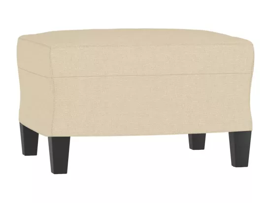 Ensemble de canapés 3 pièces avec coussins Crème Tissu