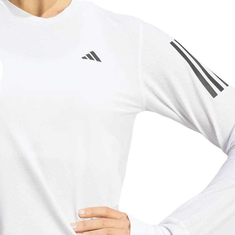Tee-shirt manches longues pour femmes Adidas Aeroready blanc