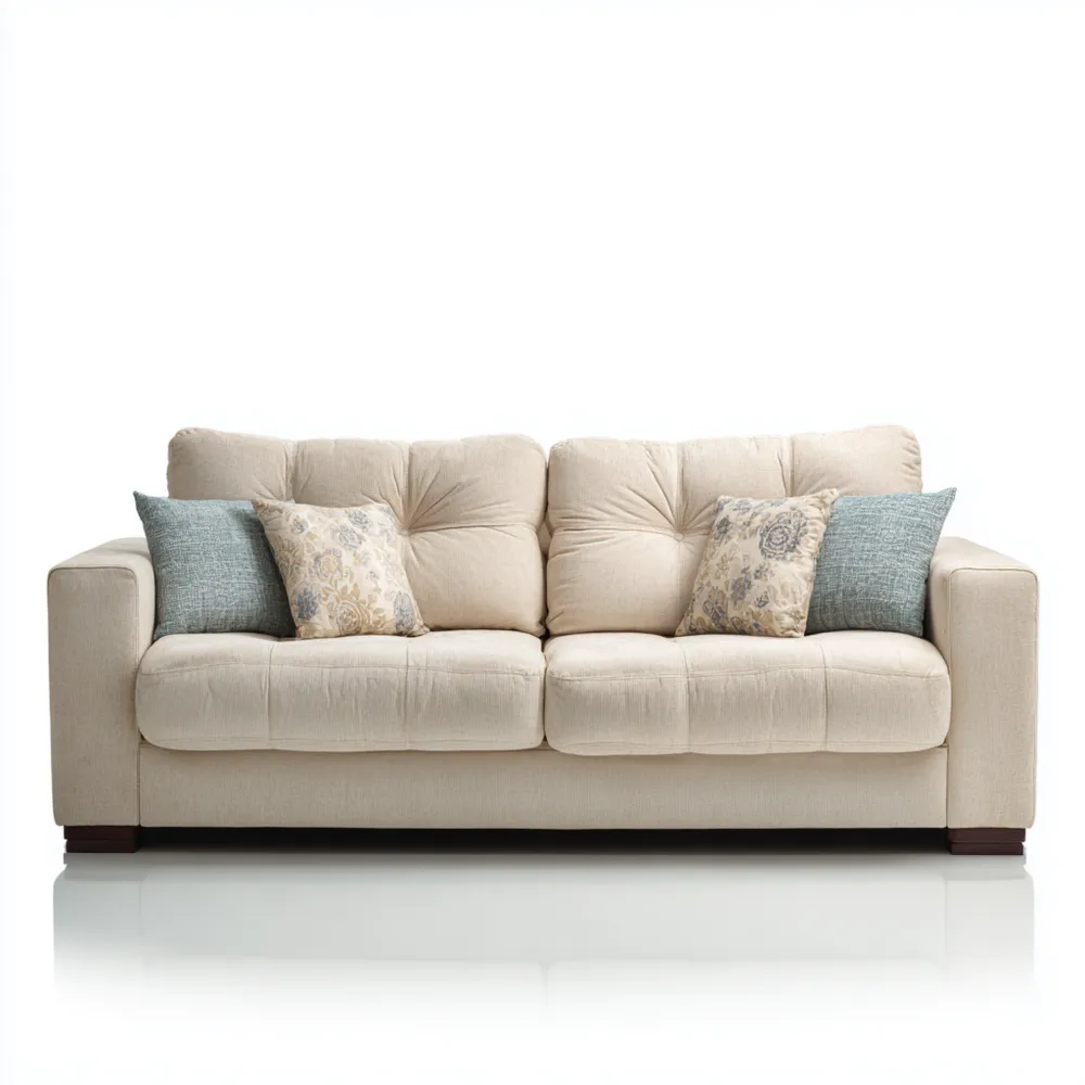 3-Sitzer-Sofa Stoff 220x100x85 cm – Beige – Modernes Design