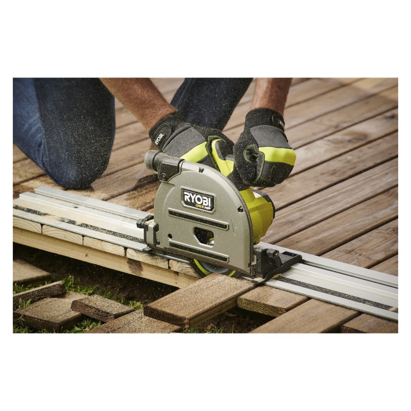 Batteridrevet dykksag med styreskinne 18 V Ø165 mm