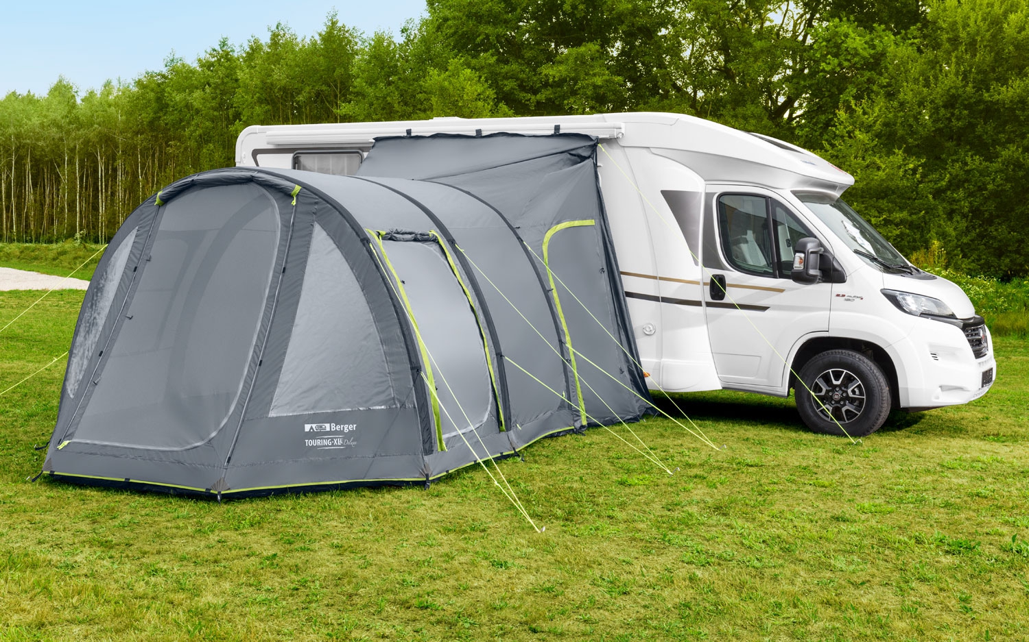 Berger Touring Air XL Reisemobil- / Kastenwagen aufblasbares Vorzelt mit Moskitotür und fest eingebauten Boden