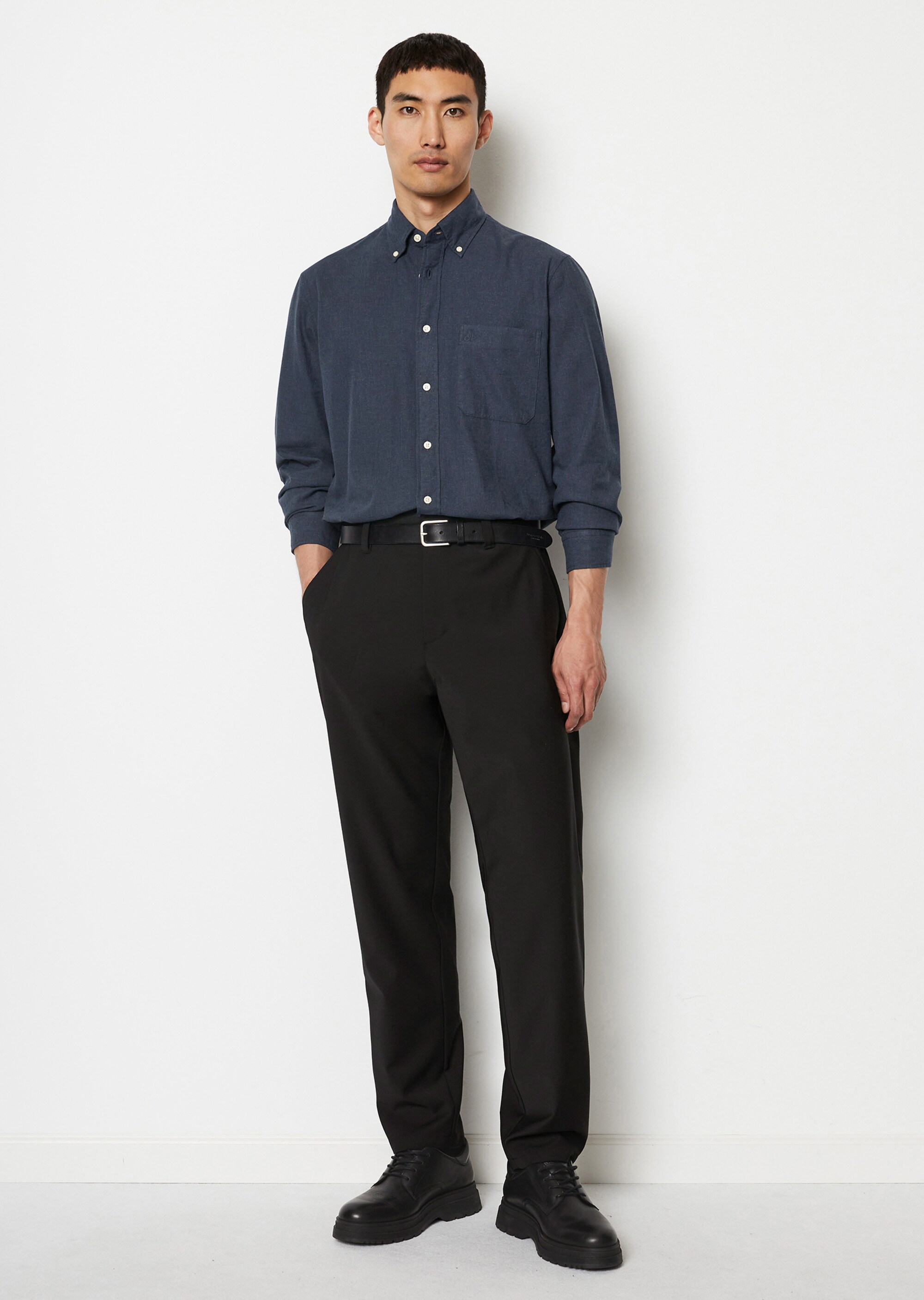 Hemd regular aus weichem Bio-Baumwoll-Twill