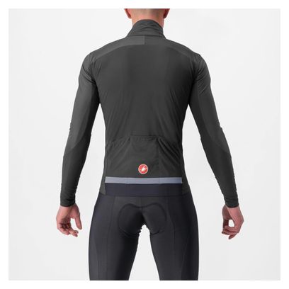 Veste Castelli Beta RoS Gris Clair/Gris Foncé/Rouge