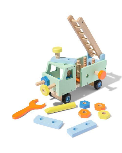 camion de chantier en bois 22 pièces