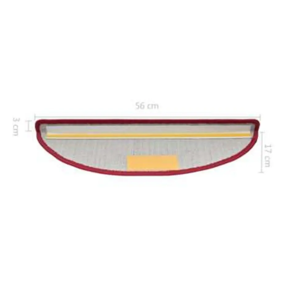 vidaXL - Trapmat - Rood - Polypropyleen