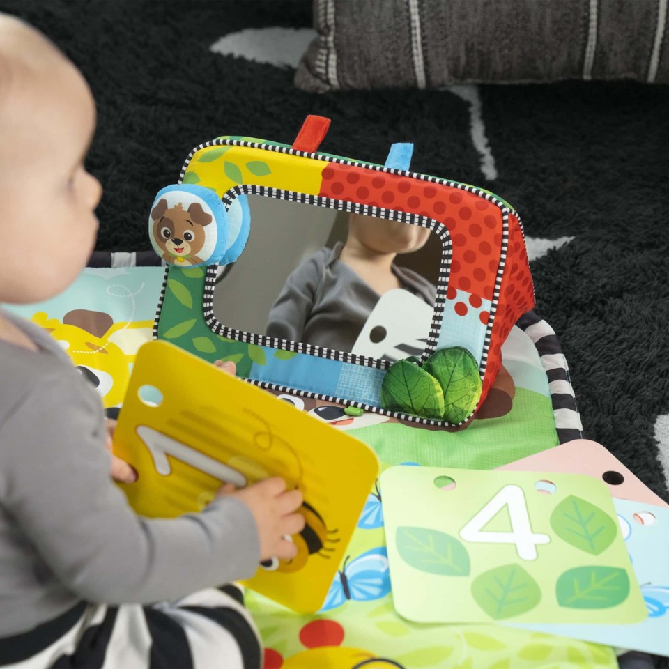 Baby Einstein - Discovery Garden™ aktivitetstæppe og gulvspejl