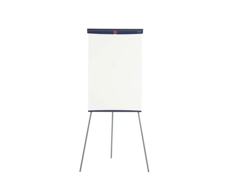 Flipover gulvmodel Nobo Basic med 3 ben og lakeret magnetisk Whiteboard