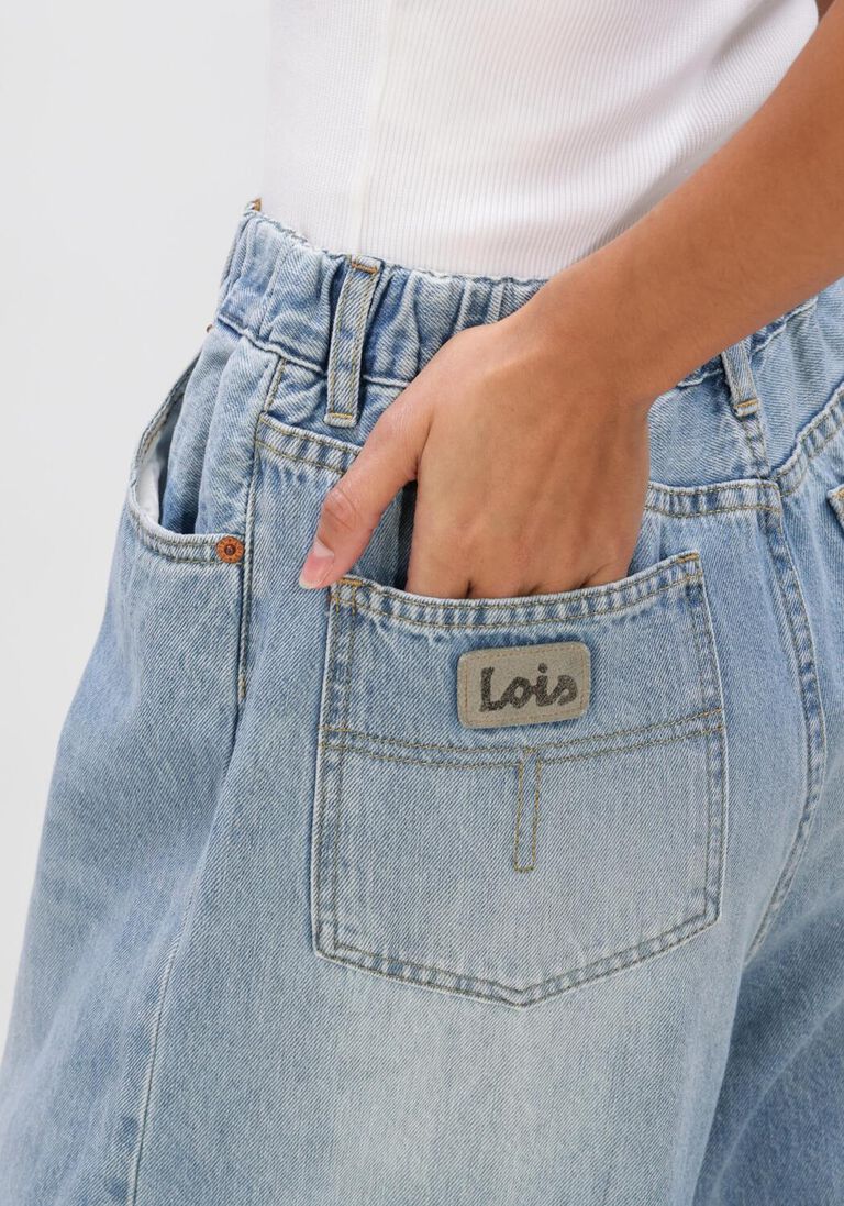 donkerblauwe lois jeans wijde broek paloma