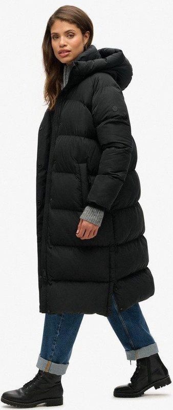 Superdry - Donsjack - Zwart - Hoogwaardige Materialen