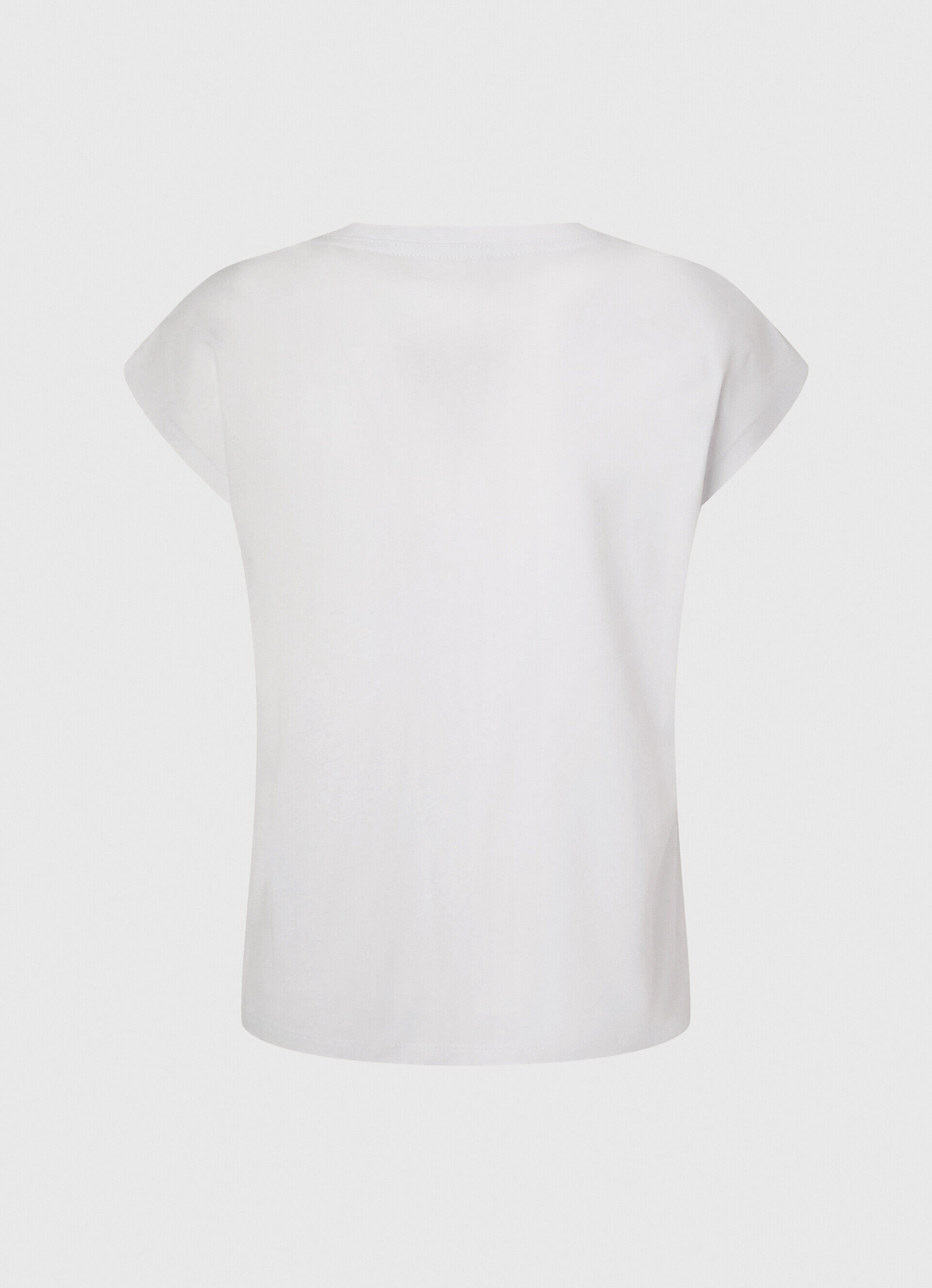 CAMISETA COM ESTAMPA FOTOGRÁFICA - branca