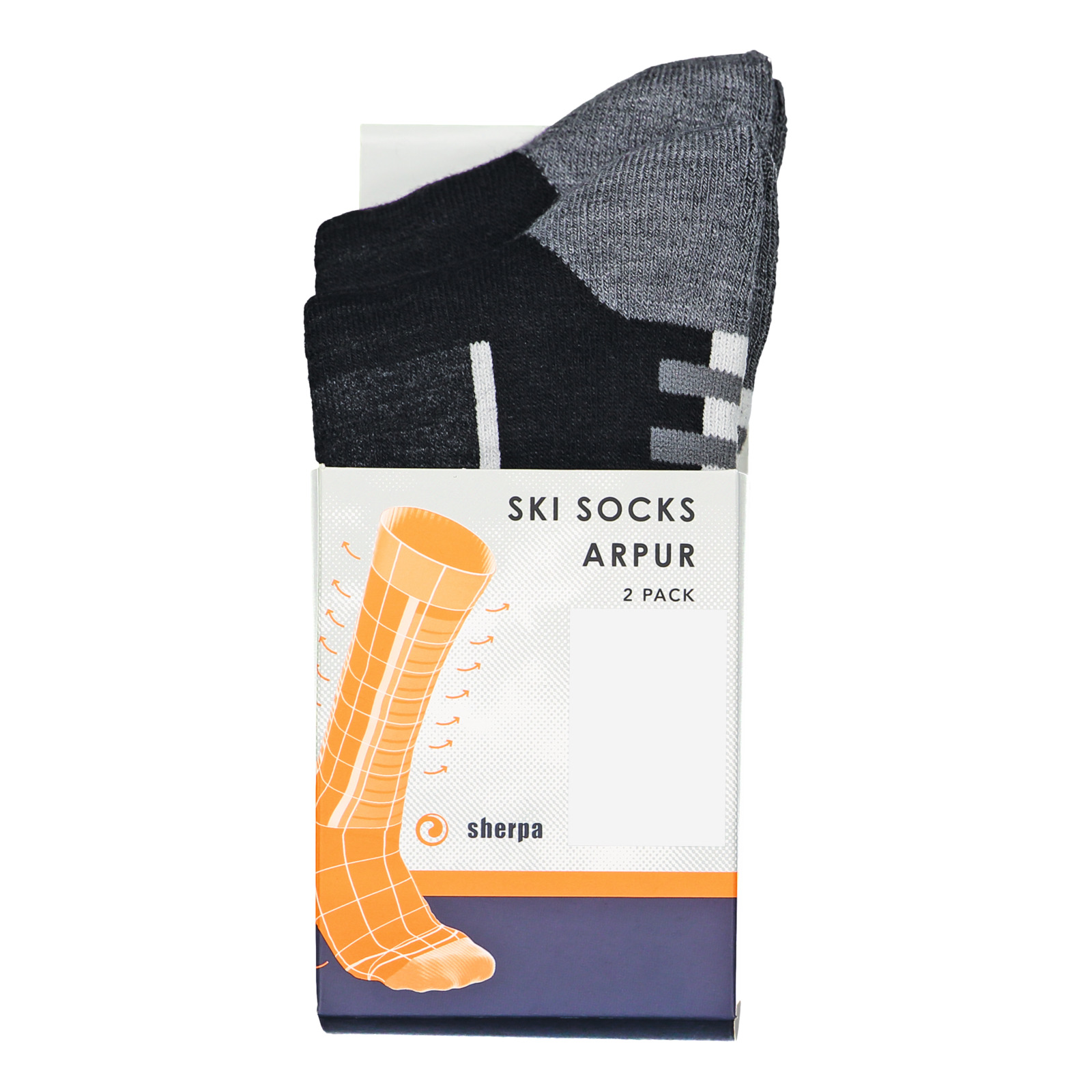 Sherpa Unisex-Skisocken Arpur 2 Paar 37-38