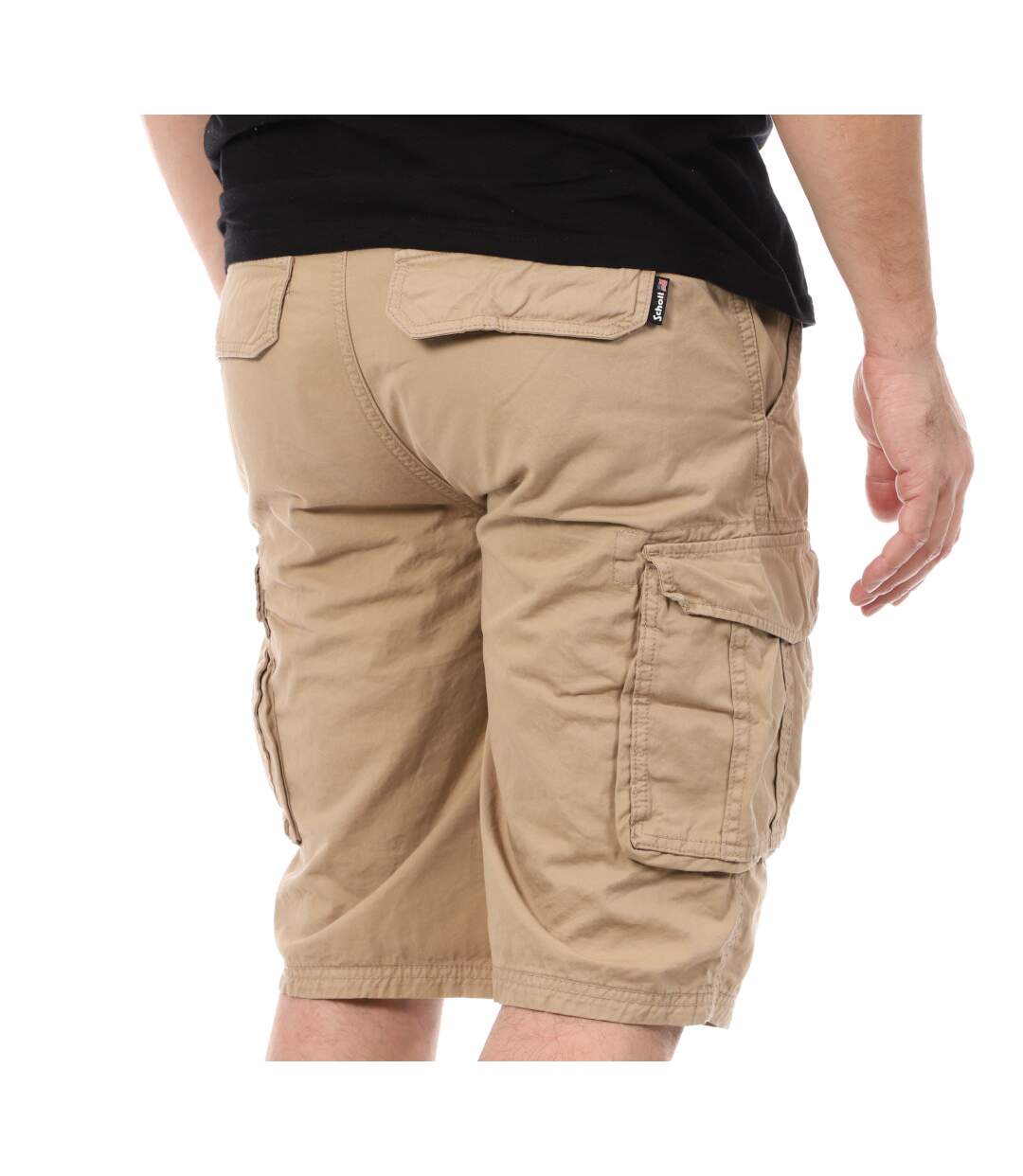 Short Beige Homme Schott Cargo