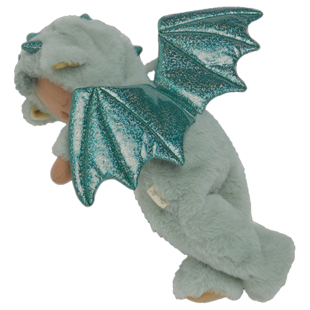 olli ella lappenpop cozy dinkum dragon - ash green - 32 cm
