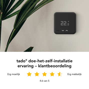 Tado Additionele Slimme Thermostaat Multi zone (uitbreiding) Zwart