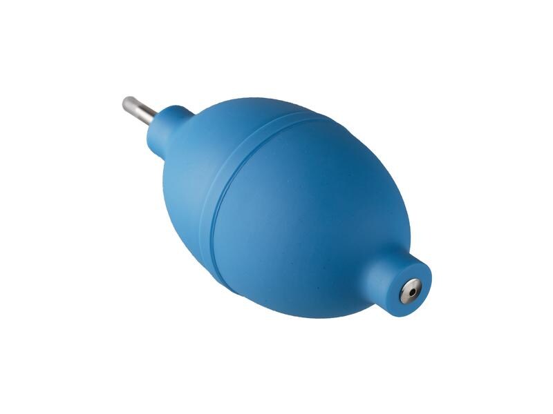 Watchtools Gummi-Blasebalg 130 x 58 mm Staubbläser hellblau mit Rückschlagventil