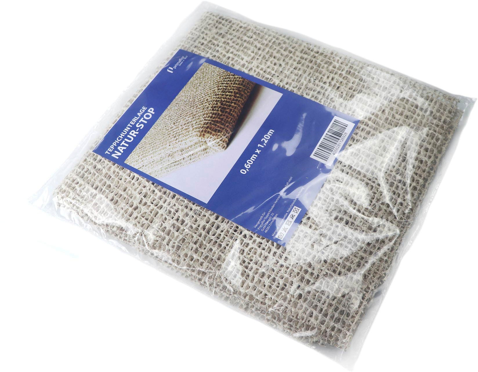 Primaflor-Ideen in Textil Antirutsch Teppichunterlage »NATUR-STOP« Gitter-Rutschunterlage, rutschfest, Jute, individuell zuschneidbar