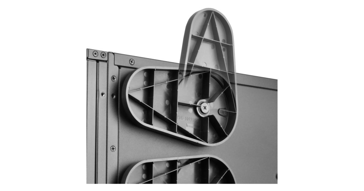 SilverStoneRM44 rack behuizing  (Zwart | 4U | USB Type-C | 2x 80mm casefan inbegrepen)