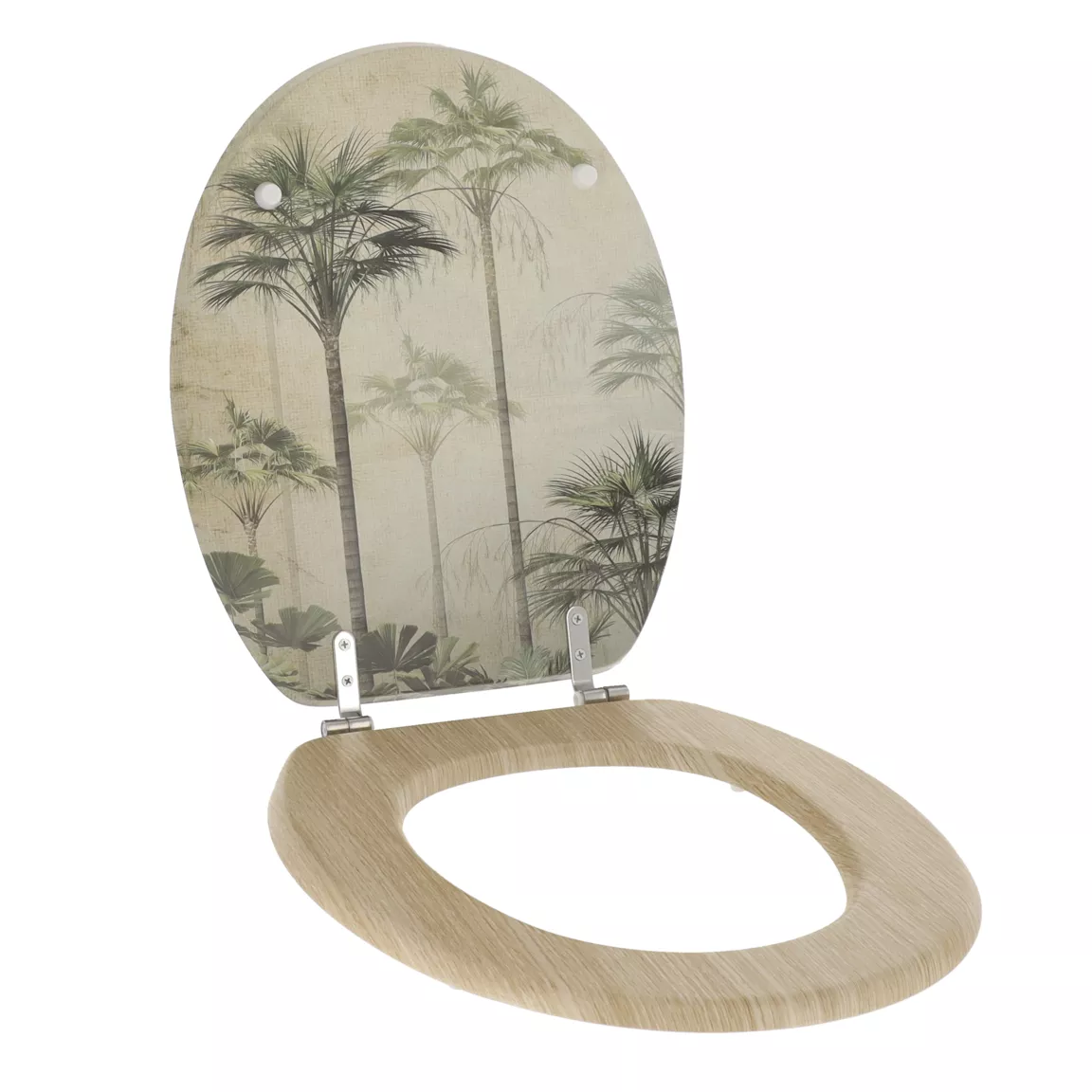 Abattant WC 18 pouces façon bois Palmiers Florida