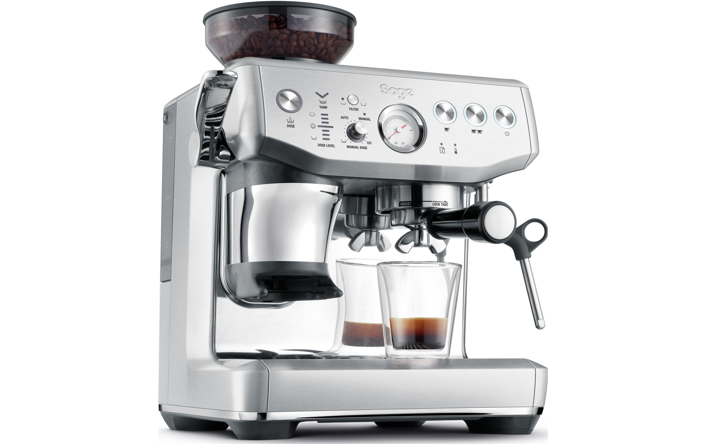 Siebträgermaschine Barista Express Impress Edelstahl<br>Kompakte und vielseitige Espressomaschine für Kaffee in Barista-Qualität