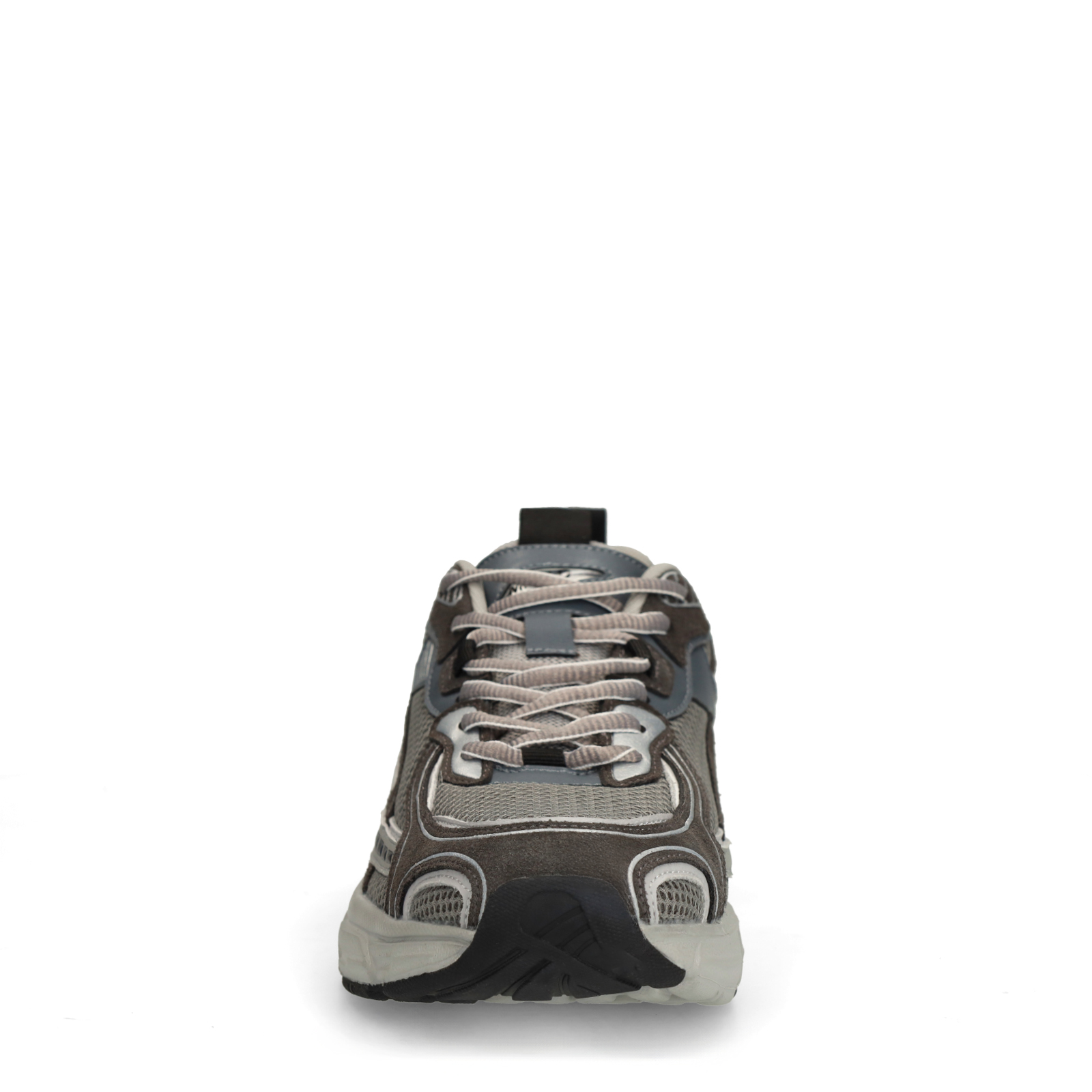 Grijze sneakers met mesh destails