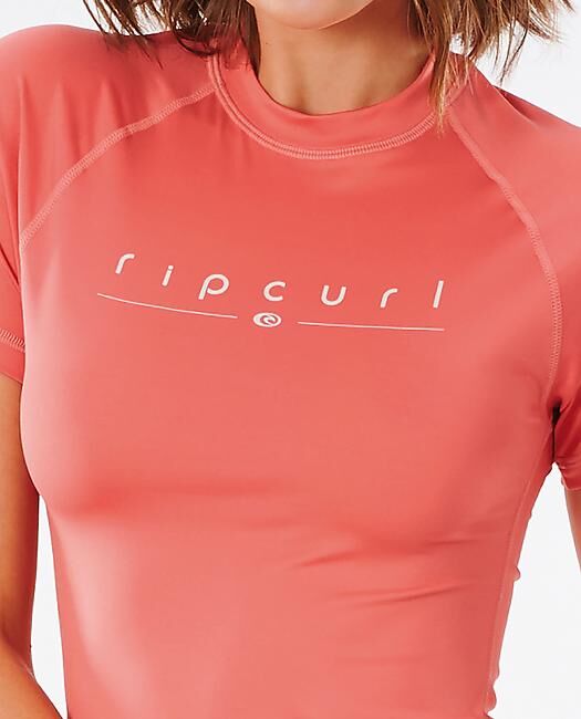 RIP CURL - T-SHIRT LYCRA GOLDEN RAYS MC FEMME