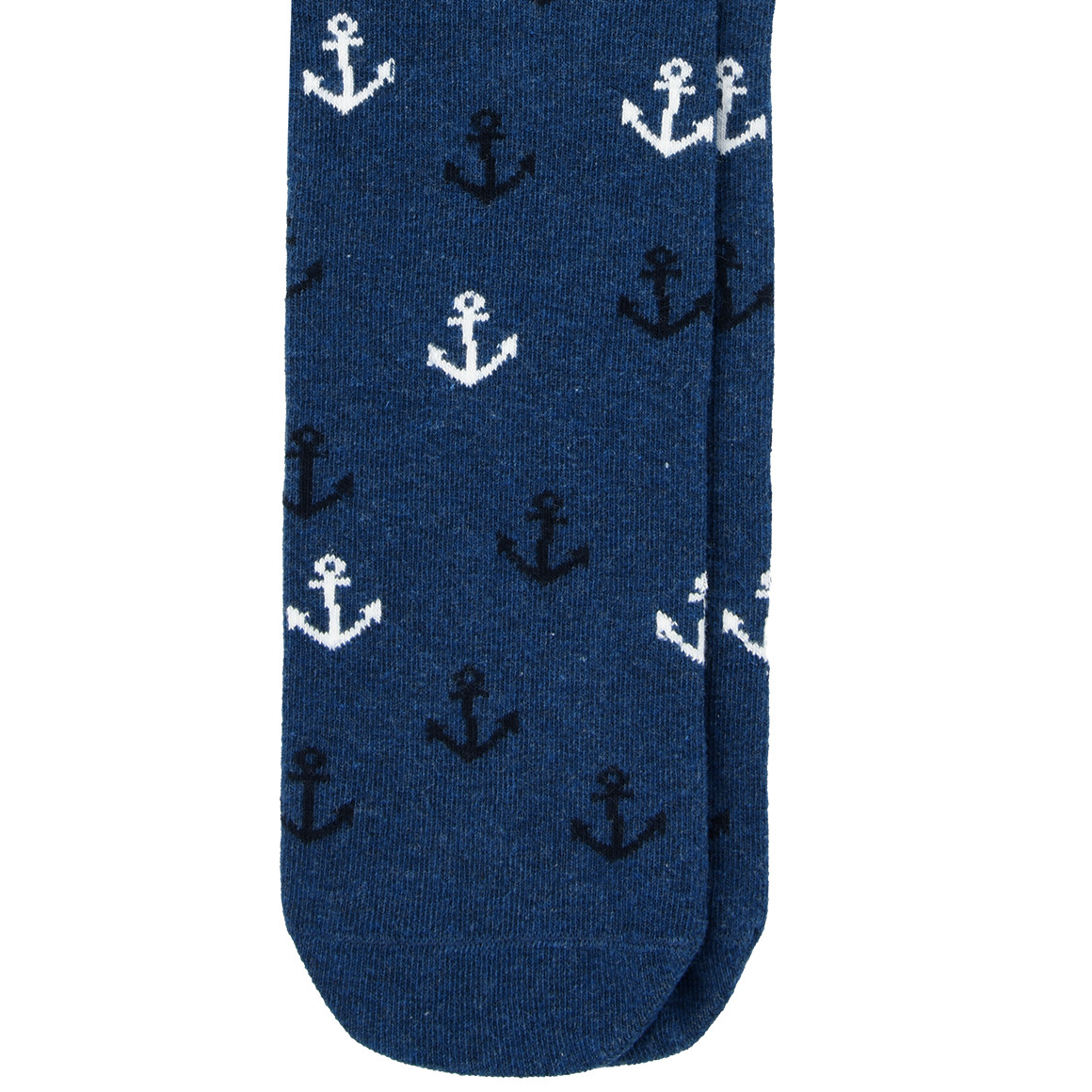 VanVaan 1 Paar Herren Socken mit Anker-Motiven dunkelblau