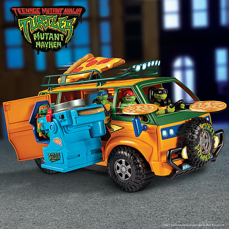Turtles Mayhem Group Pizza Delivery Van varevogn