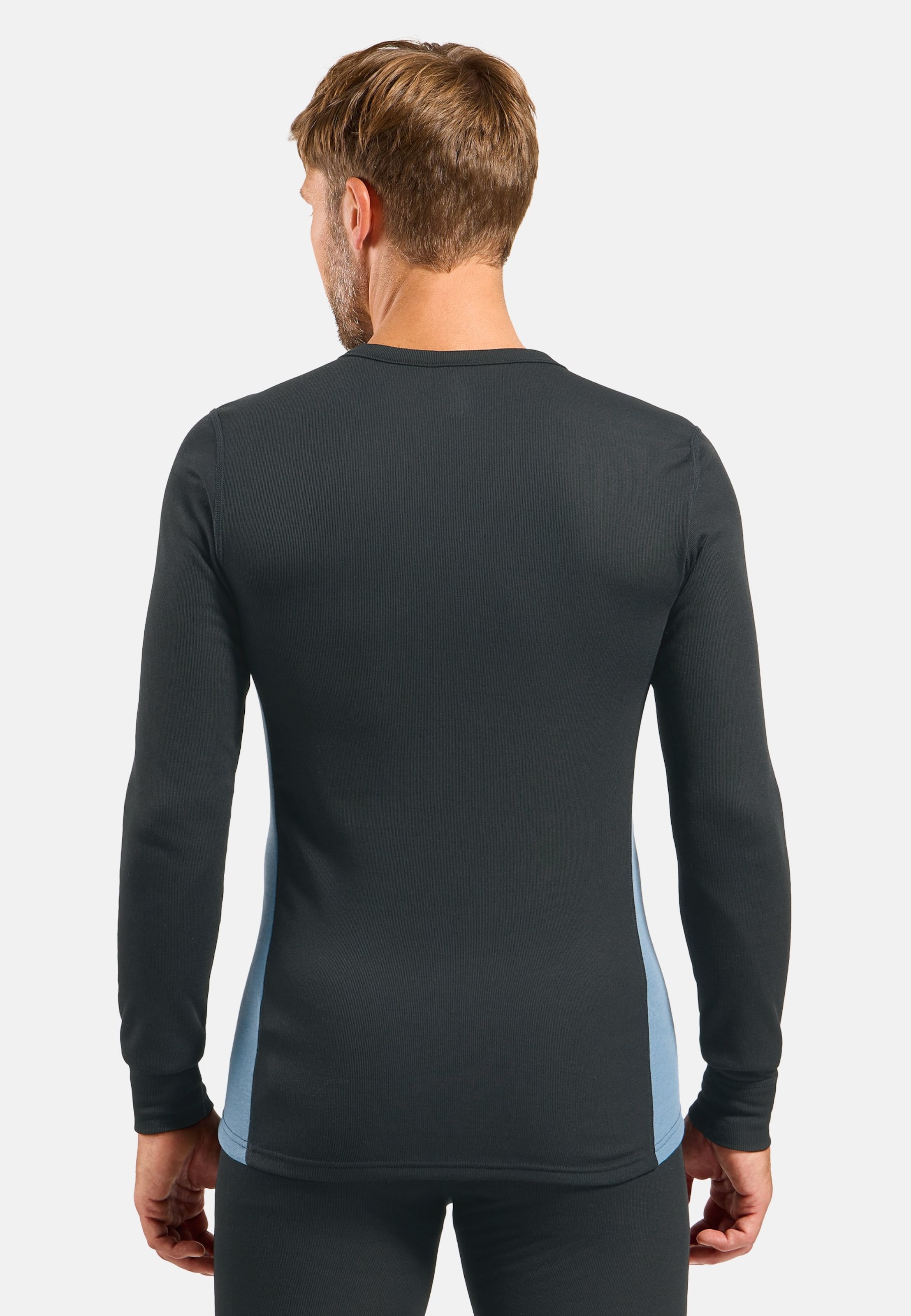 Active Warm Base layer Set in black - provincial blue