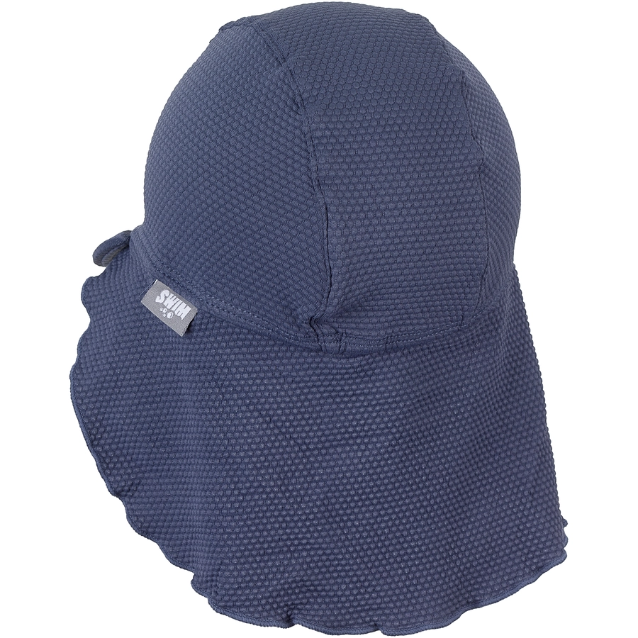 Sterntaler Schirmmütze mit Nackenschutz Struktur blau