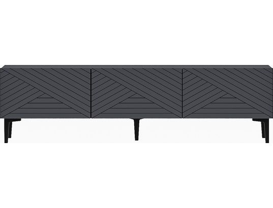 CONCEPT1 - Meuble TV Felix anthracite 160 x 31,4 x h44,1 cm