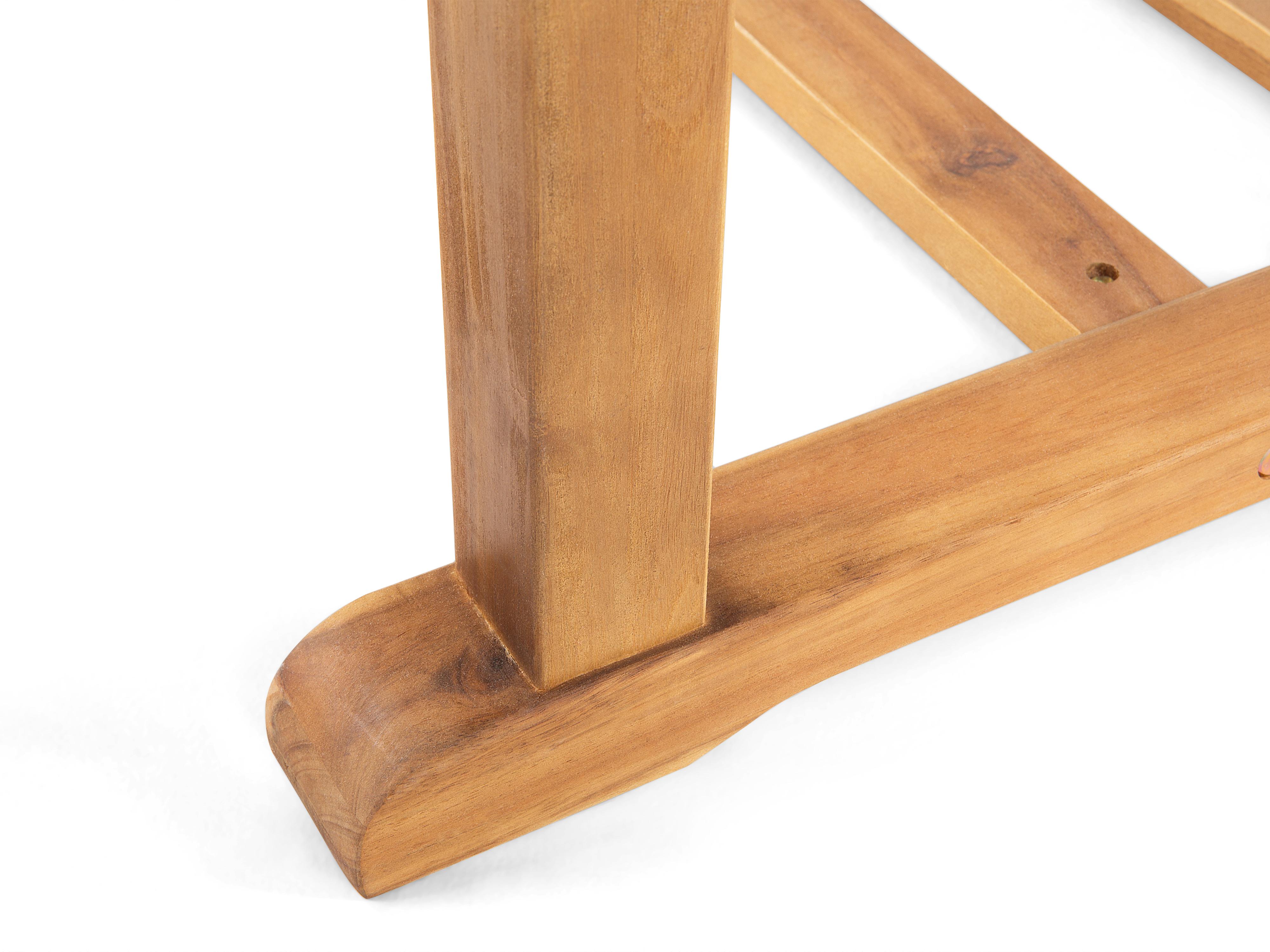 Uitschuifbare tuintafel JAVA 160/220 cm 90 cm Acaciahout Lichtbruin