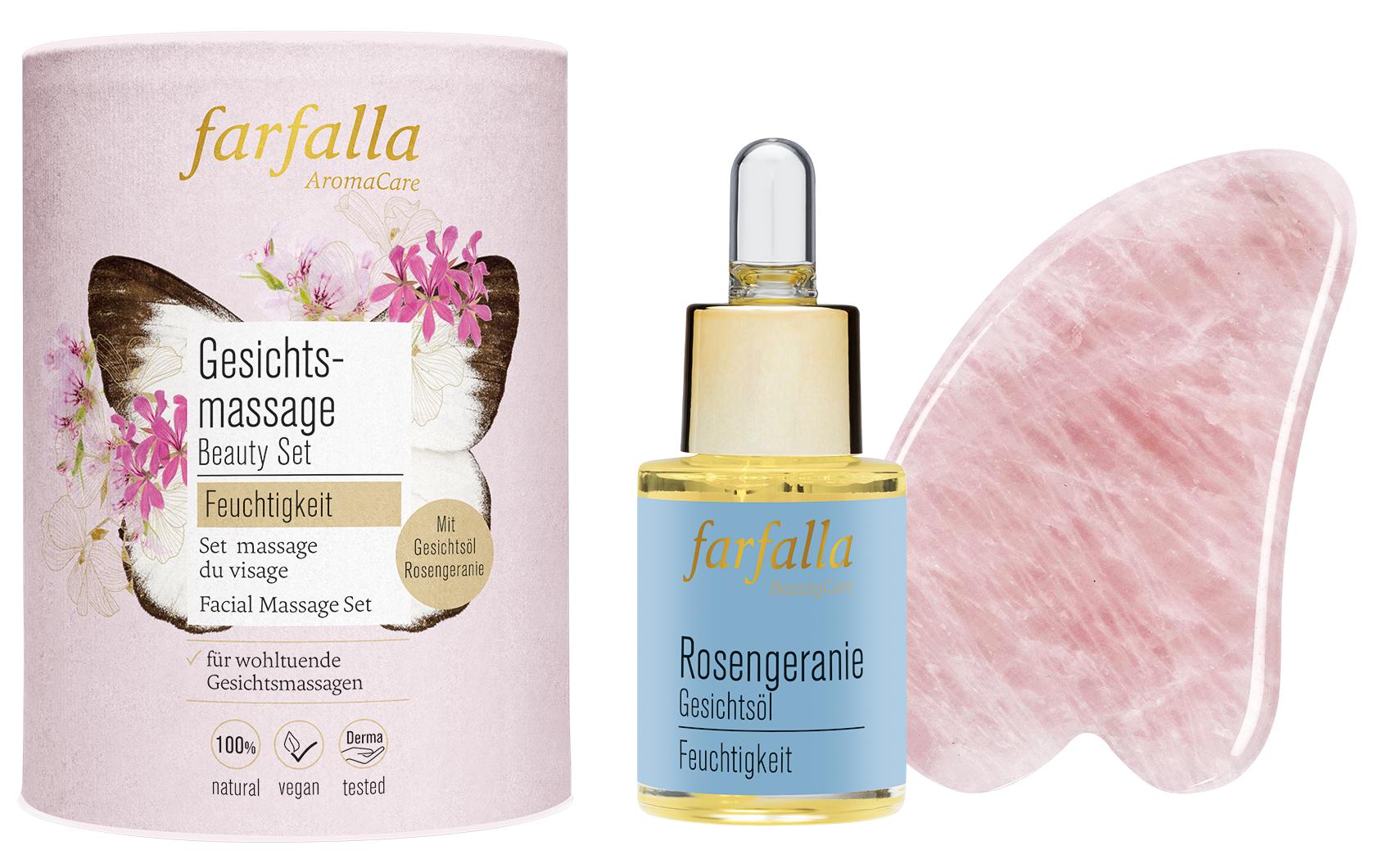 Geschenkset Gesichtsmassage Beauty 2-tlg.Natürliches Gesichtsmassage-Set