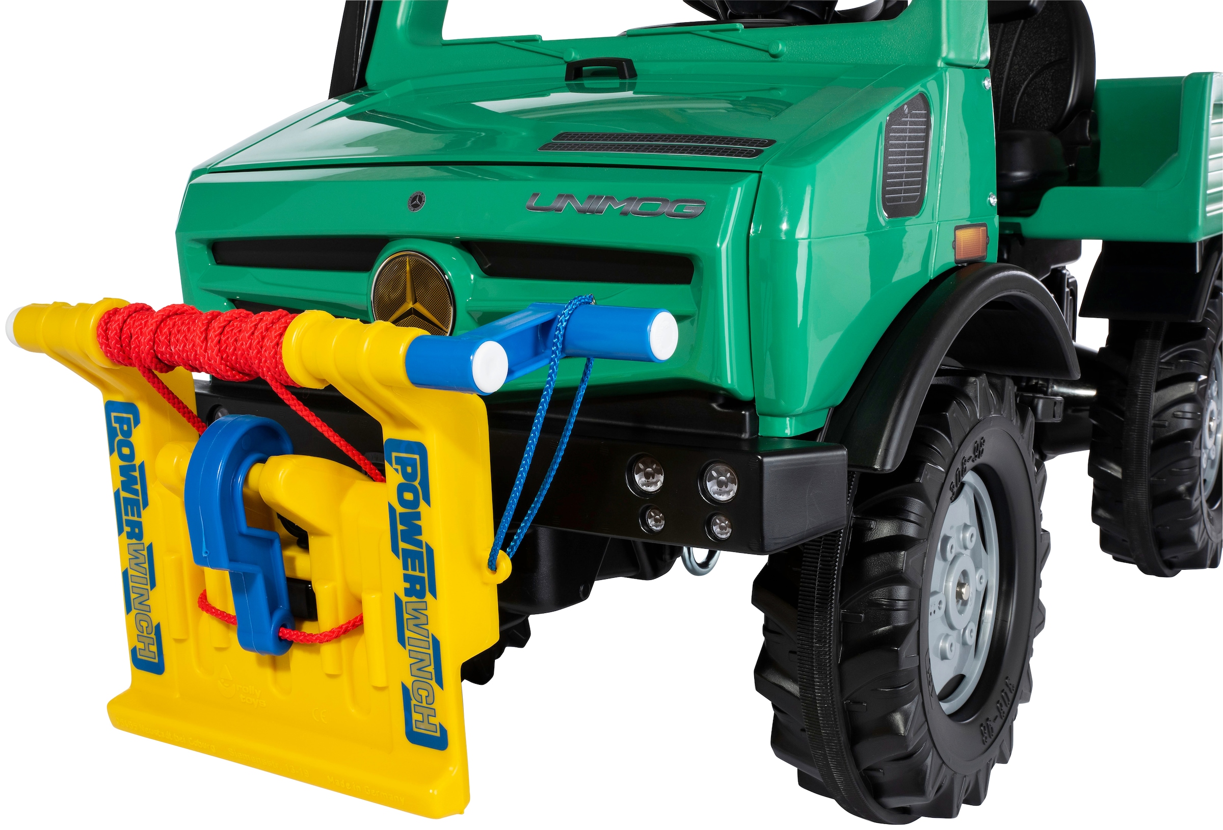 rolly toys® Tretfahrzeug »rollyUnimog Forst« inkl. Seilwinde