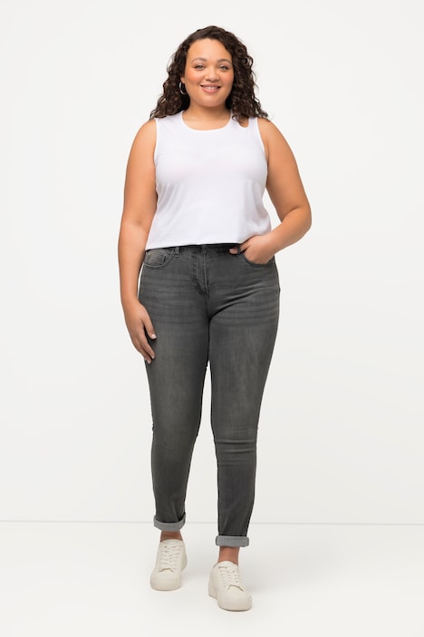 Skinnyjeans Sarah, schmale 5-Pocket-Form, High Waist