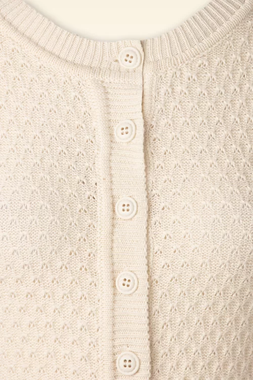 Mak Sweater Jennie Cardigan in havermout