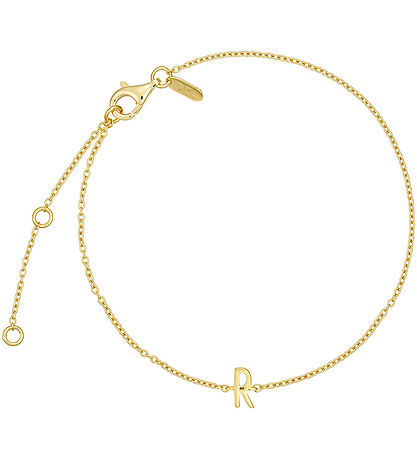 Design Letters Armband - R - 18 Karat vergoldet