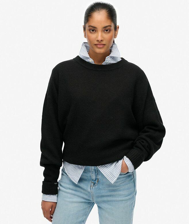 SUPERDRY<br>Suéter folgado de gola redonda