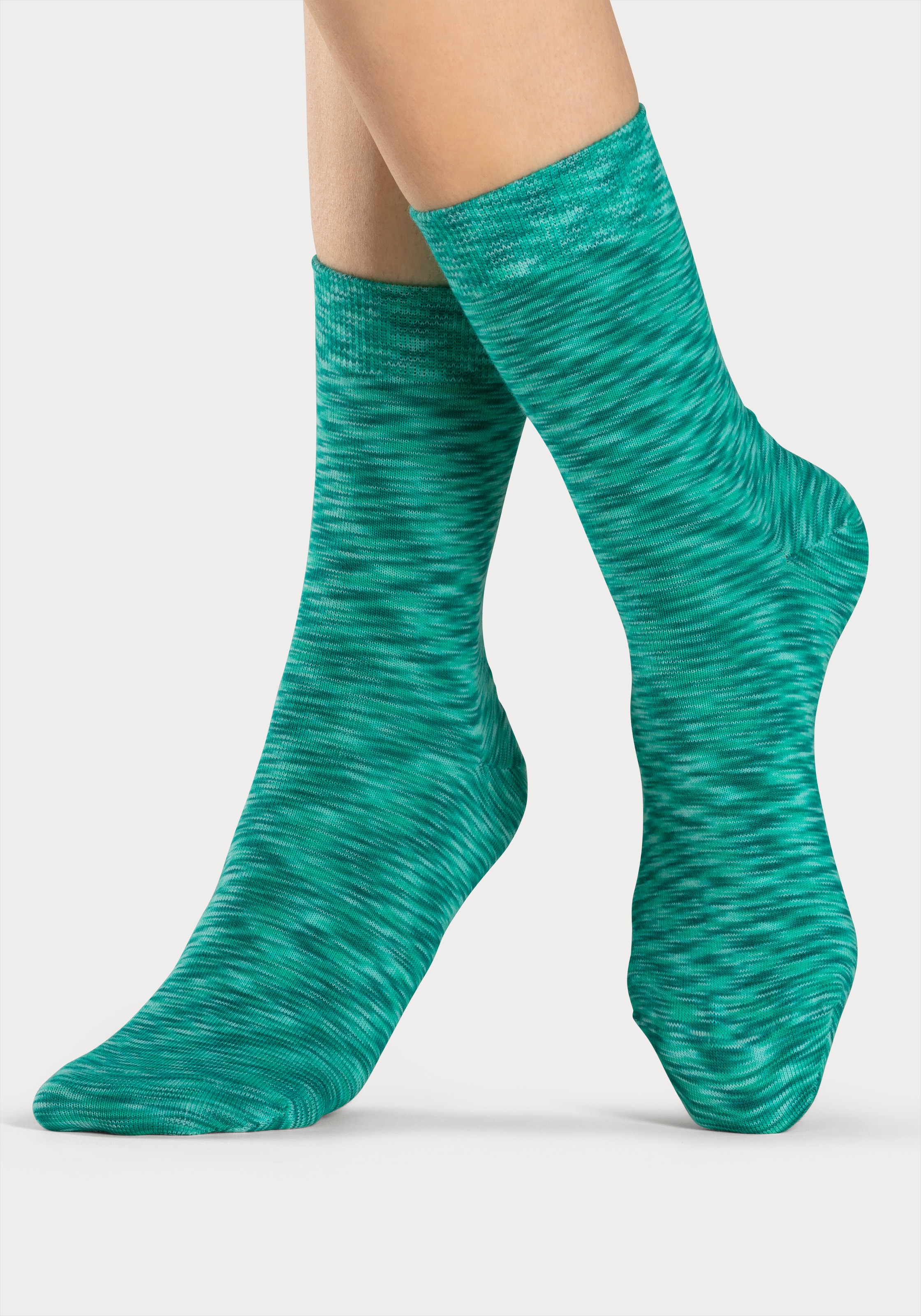 H.I.S Freizeitsocken Packung, 6 Stk. tlg. mit farbigem Garn