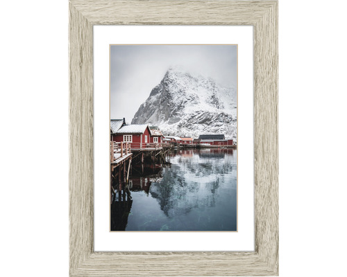 Houten fotolijst Oslo grijs grenen 10x15 cm