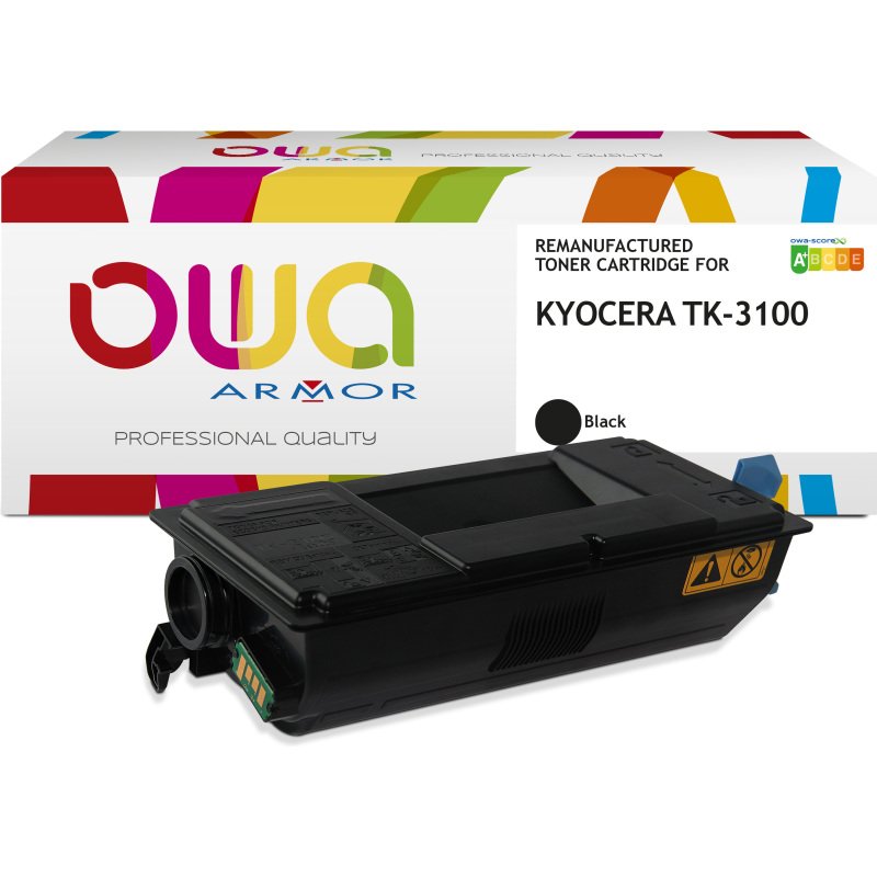 Toner remanufacturé OWA - standard - Noir - pour KYOCERA TK-3100
