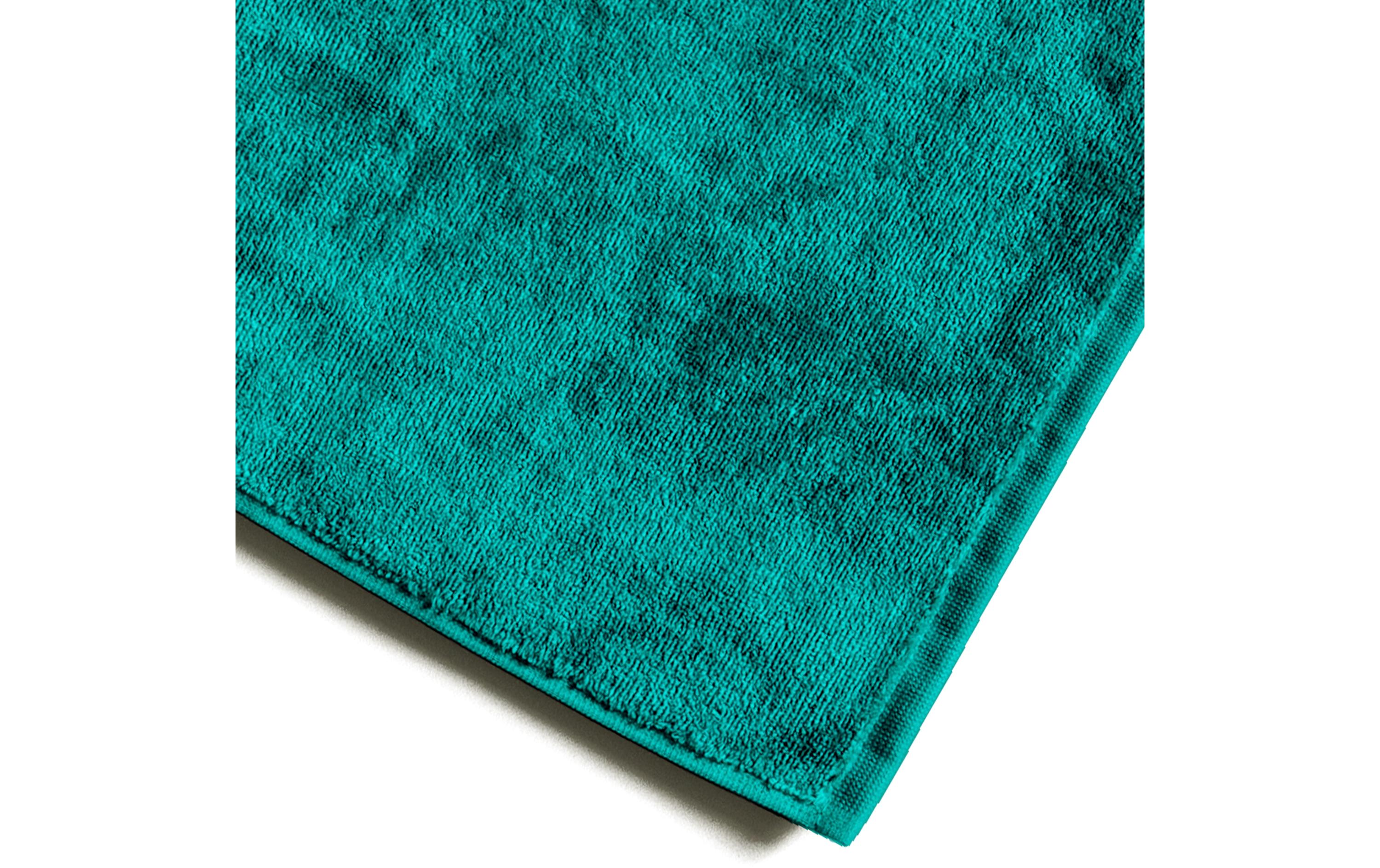 Badteppich Bamboo Luxe 50 x 80 cm, TürkisZart glänzende Fussmatte