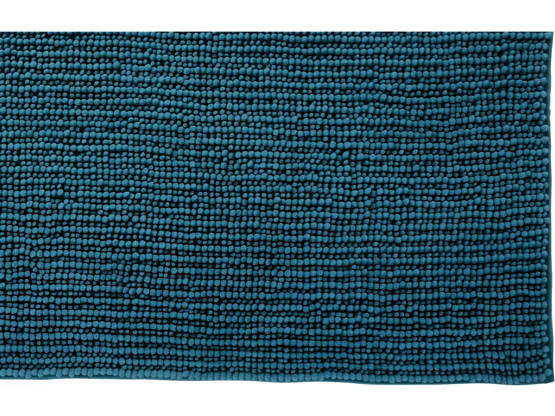 Tapis de bain en polyester uni canard 60x120cm
