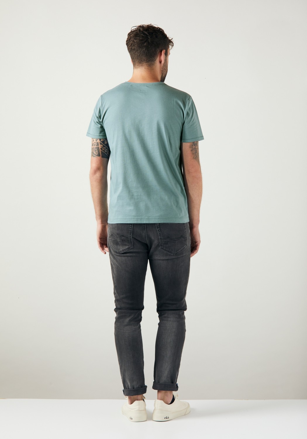 WE ARE ZRCL Herren-T-Shirt Basic Steel Blue