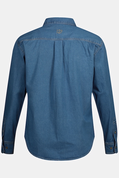 Jeanshemd, Langarm, Kentkragen, Modern Fit, bis 8 XL