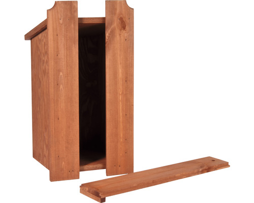 Nestkast dobar met zeefdruk stermotief 19 x 20 x 38 cm
