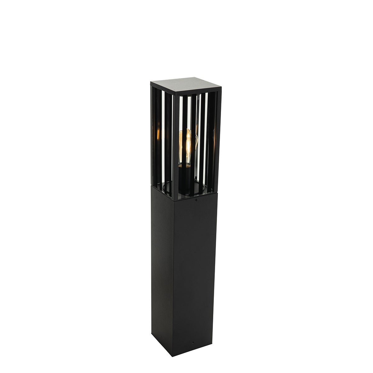 Moderne staande buitenlamp, zwart, 80 cm, IP44 - Dijon