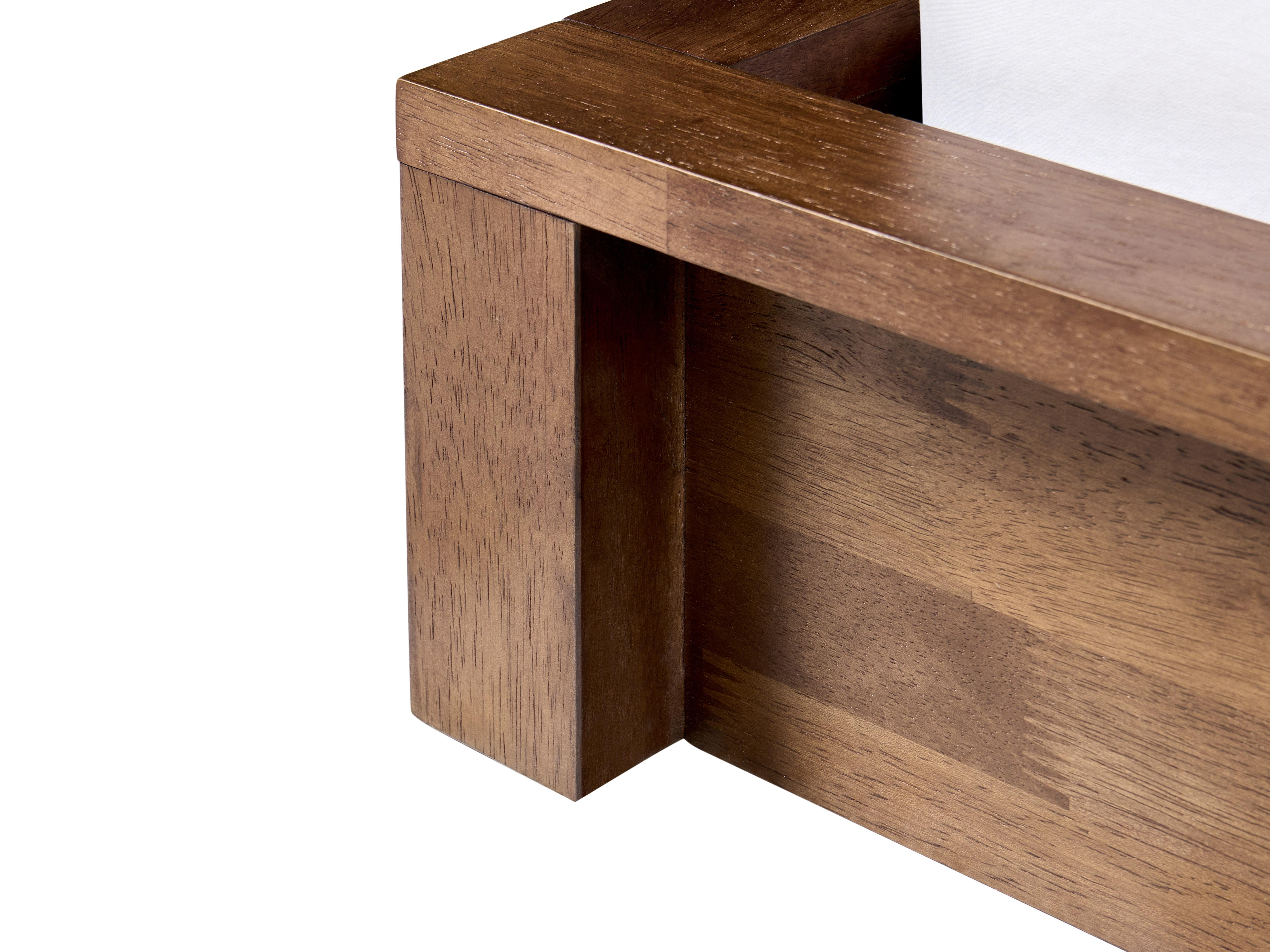 Bed zonder hoofdbord Hout ANTRAS 180 x 200 cm Donkerbruin