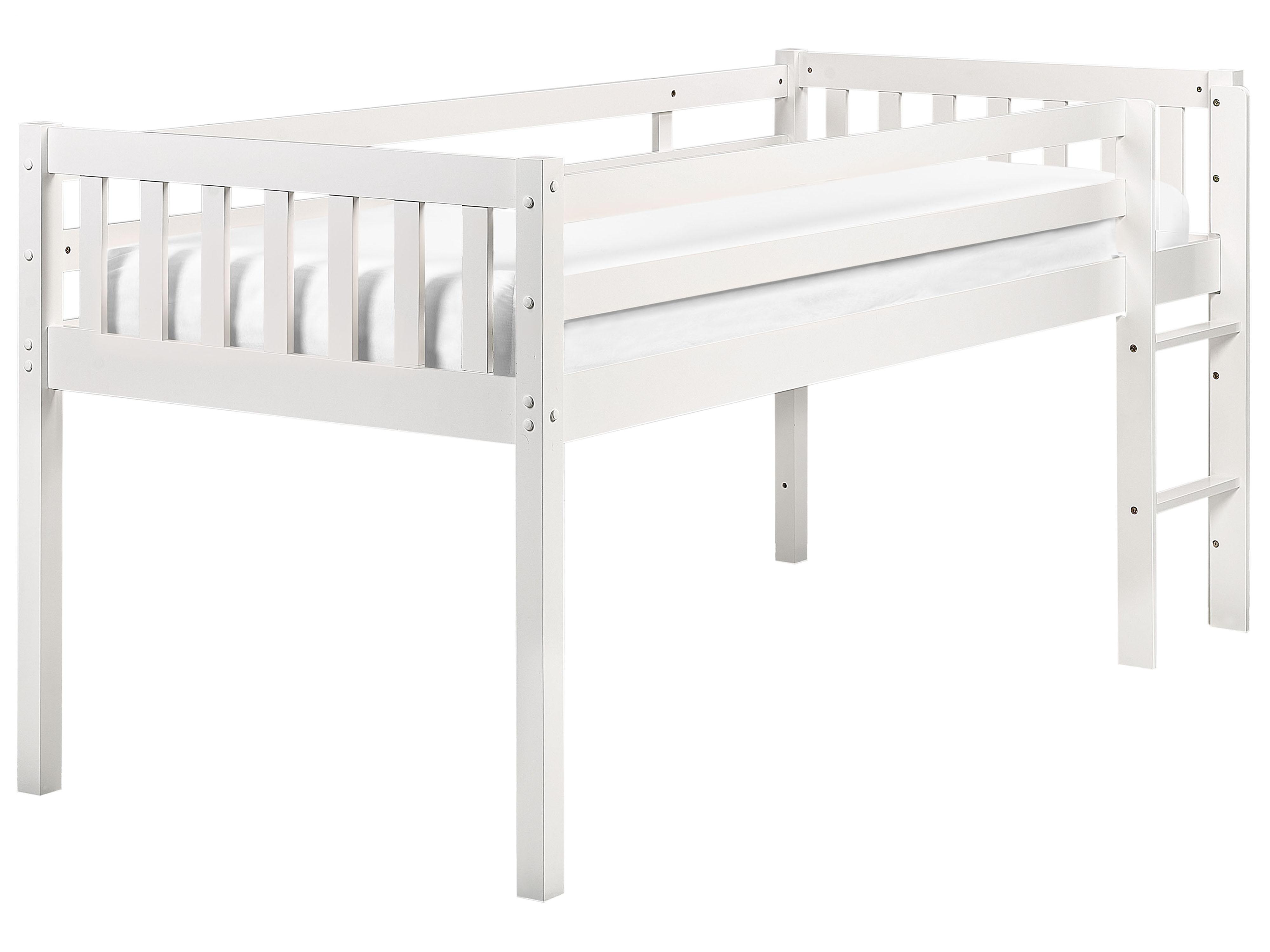 Verhoogd bed Hout PEIPIN 90 x 200 cm Wit